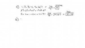 A data set contains the following seven values: 6 2 4 9 1 3 5 a. Find the range. b. Find the mean absolute deviation. c. Find the population variance. d. Find the population standard deviation. e. Find the interquartile range. f. Find the z score for each value. | Numerade