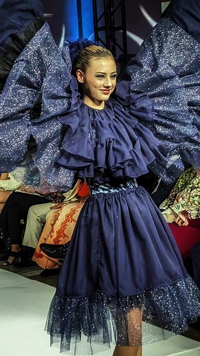 The “Petticoats Dress” by Max Alexander, age 7. 🤩 This was a crowd favorite strutting the runway @Denver Fashion Week 💙💙💙 Max is planning to do a line based on this one. Here for it?! 🙌 #runwayfashion #fashioninspiration #fashion #maxalexander Photos: @303 Magazine and Denver Gazette, Sage Kelley Model: Briana Moore