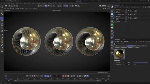 模漾网-Cinema 4D- R25-2023-官方使用技巧视频教程-C4DQuickTip 1- 如何在 Cinema 4D 中快速复制对象