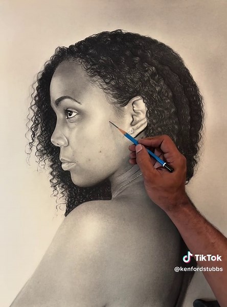I don’t let pimples slide😤#art #drawing #pencildrawing #hyperrealism #hairstyle
