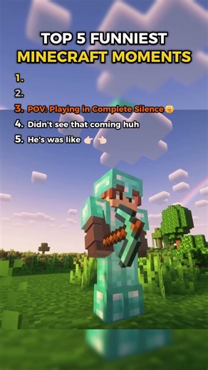 5 Minecraft Moments Before Disaster #minecraft