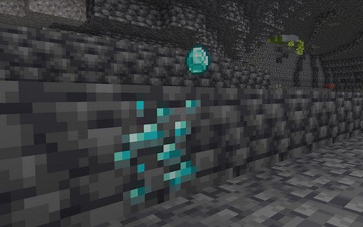 What does 'reduced air exposure' mean while mining diamonds in Minecraft?