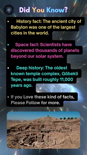 3 Incredible Facts About Space & Ancient History #history