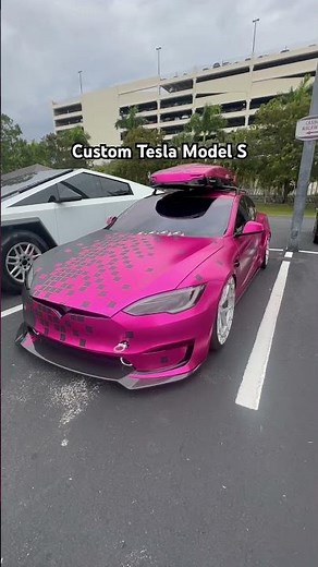 Custom Tesla model S 🔥 #customtesla #tesla #modified #teslamodels #models #trending #car ngl