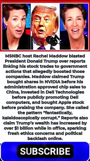 Rachel Maddow Stunned By 1 ‘Kaleidoscopically Corrupt’ Trump Activity
