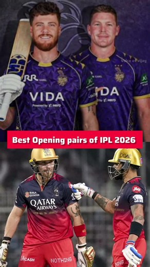 Best Opening pairs of IPL 2026❤️‍🔥🥵🥶#shorts #cricket #ipl