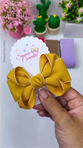 How to Make a Bow with the Help of Ribbon 🎀 | Handmade Hair Accessories shorts#shorts #ytshorts#diy