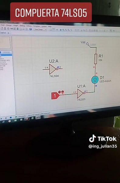 informacion de la compuerta 74ls05#electronica #arduino #tendencia #tecnología @Artfomy