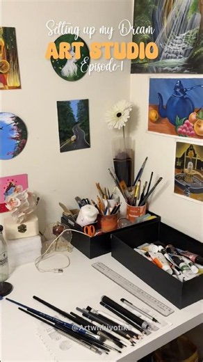 Setting Up My Dream Art Studio ✨ | Episode 1 | Studio Organization & Art Supplies Tour