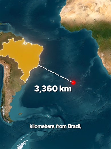 The Most Remote Island Humans Live On 🏝️ #geography #island #interestingfacts #LearnOnTiktok