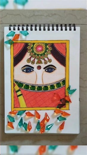 Easy Indian Bride Drawing ✨ #shorts