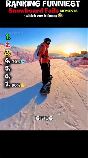 ranking funniest snowboard fails movements😂#FailCompilation #ViralShorts #FunnyMoments #ComedyVideo