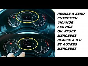 Comment réinitialiser le témoin de service de la Mercedes Classe A