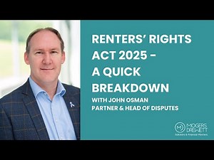 Renters’ Rights Act 2025 - A Quick Breakdown