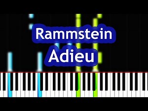 Rammstein - Adieu Piano Tutorial
