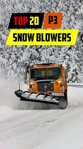Snow Blower Removal Machines & Powerful Snow Blower ! Extreme Fast Snow Plowing #traction #snowplowing #snowwork #equipment #tinybutmighty #train #plowingtrain