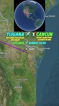 Tijuana to Cancun 🇲🇽 One of the Longest Domestic Flights in Mexico ✈️🌴