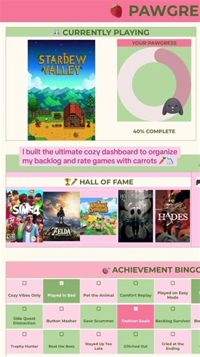 No way this gaming tracker is Google Sheets 🤯🎮