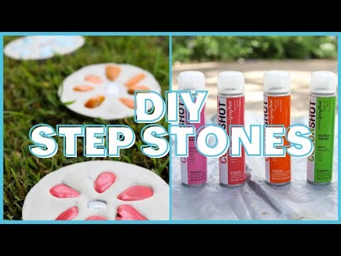 🌈 Flower DIY Garden Stepping Stones