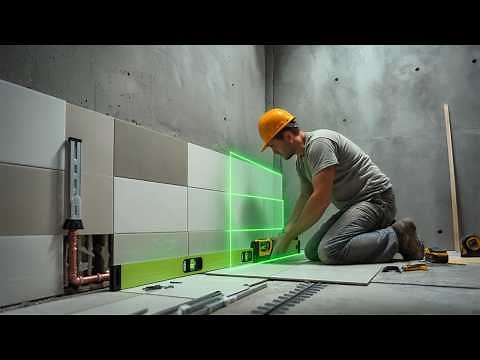Bathroom Tiling Finishing Techniques | Proper Installation of Ceramic Tiles By Skilled Craftsmen