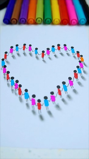 23K views · 163 reactions | Draw a 3D heart easy ❤ #3d #drawing #3DDrawing #3DArt | Creative Art & Craft Ideas | Facebook