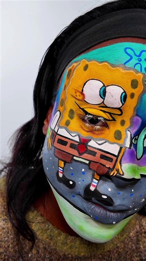 SpongeBob Makeup Transformation
