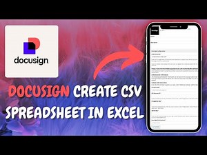 How to Create a CSV File in Excel for DocuSign - Here's How You Can Do It - 2025