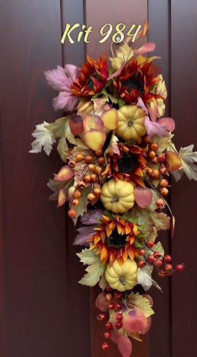 Fall Butterfly Swag Kit | DIY Fall Door Decor with Butterflies & Berries