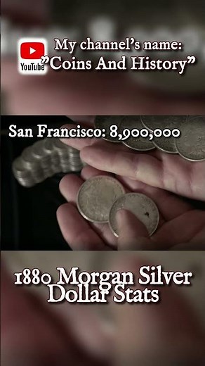 1880 Morgan Silver Dollar Stats #americancurrency
