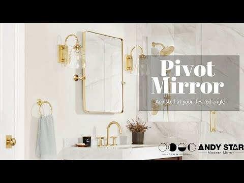 Choose this Pivot Mirror for your bathroom! Brand: ANDY STAR | Moon Mirror