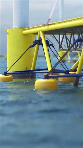 Floating Offshore Solar Farm & Wind Turbine Hybrid System | 3D Visuals