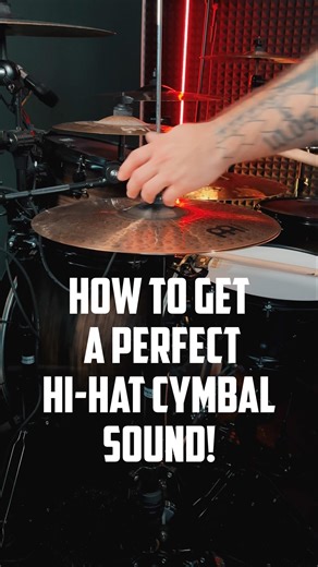 How to get a perfect cymbal sound!🥁😁 #drums #cymbals #tutorial #drumset #hihats #meinlcymbals