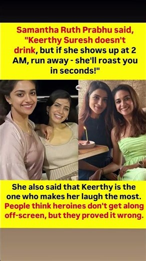 Real-Life BFF Goals: Samantha & Keerthy 💖👯‍♀️