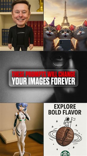 Nico | AI Ranking on Instagram: "Your AI images don’t suck. Your prompts do. I found a free database with 100+ image examples and exact prompts for Nano Banana, GPT-4o, Gemini. Copy them, tweak them, make them yours, and finally get pro-level images without guessing. #AIImages #PromptEngineering #AItools"