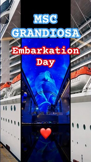 EXCITED DAY❤️MSC Grandiosa Embarkation #msc #grandiosa #embarkationday #cruise #cruiseship