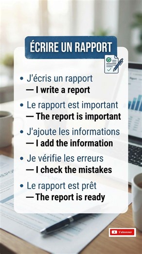 Écrire un rapport en anglais #anglaisdébutant #apprends #anglaisfacile #apprendre #apprendreanglais