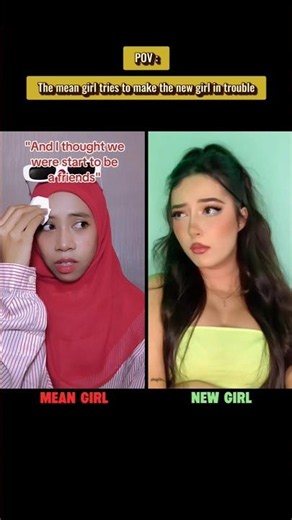 #pov the mean girl tries to make the new girl in trouble (duet ‪@BiancaLimonn‬ )