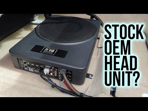 Underseat subwoofer in Toyota Prado with stock stereo