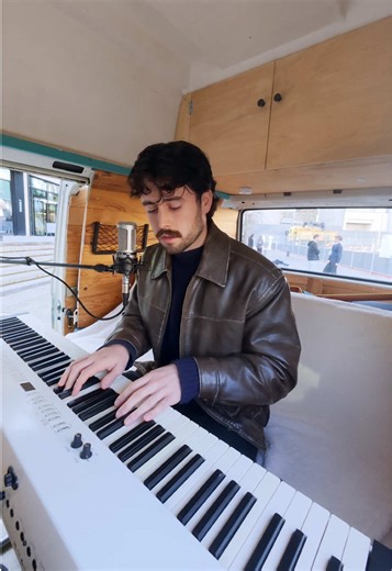OPEN MIC in Paris 🎙️ We parked our van in front of Station F during Paris Creator Week and waited for artists to come sing ✨ @Ethan Hodges came by to ask if he could cover some ABBA 😊 The cover is just CRAZY 😍 Slipping through my fingers, ABBA by Ethan Hodges #artist #openmic #cover #slippingthroughmyfingers #abba