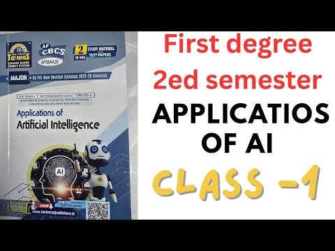 Class :-1 Applications of AI|CPU ,GPU | first degree 2nd semester AI classes| degree updates|