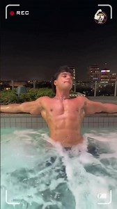 🌊💪 Muscular Man Swimming in Beautiful Blue Water | Strength, Freedom & Fitness Motivation