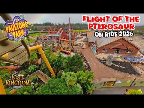 Take to the Skies on Flight of the Pterosaur in Lost Kingdom at Paultons Park (Feb 2026) [4K]