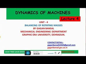 D04L04 ROTATING BALANCING - LECTURE 4/7
