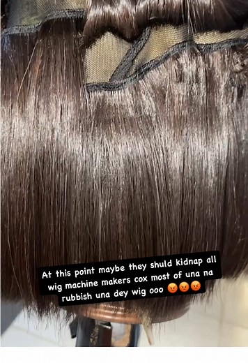 The amount of bad machine wigs have worked on have loose count on them, na to gather hand beat all of una 🤭😂 #badwigging #machinewigs #ijegunstylist #wigspecialist #wigstyling #wigmakersoftiktok