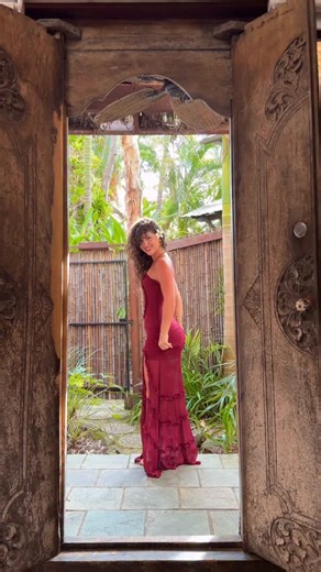 Zoe Garifallou on Instagram: "pure peace 🦜 @FashionNova Cyber Monday 50-90% off everything Kiana Mesh Maxi Dress"