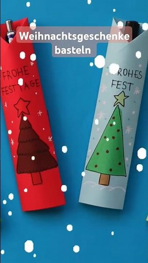 Einfache Weihnachtsgeschenke mit Papier in MINUTEN gebastelt