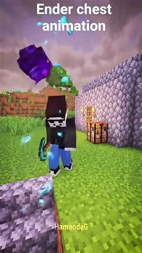 brother and sister are playing Minecraft but sister aura 999+ ender chest animation #minecraft aura+