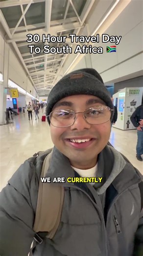 One way $1340 33hr flight, that South Africa immigration line was no joke #travel #southafricatiktok #nyc #germany #fyp