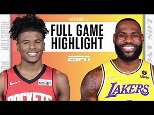 Houston Rockets at Los Angeles Lakers | Full Game Highlights