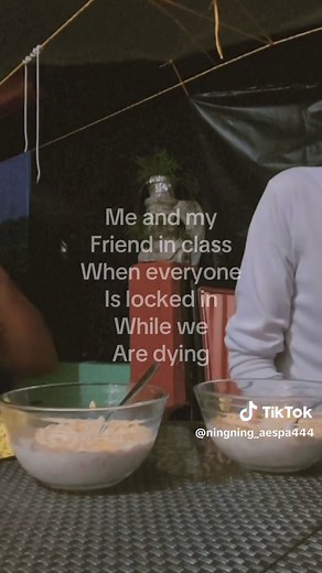 Me and My Friend in Class: When Everyone is Locked In But We Are Dying